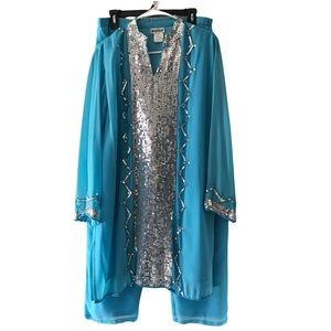 Marisol Sequin Top & Pants | Punjabi Style Pantsuit 16